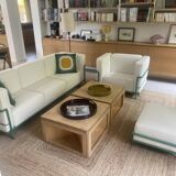 ensemble canapé fauteuil pouf