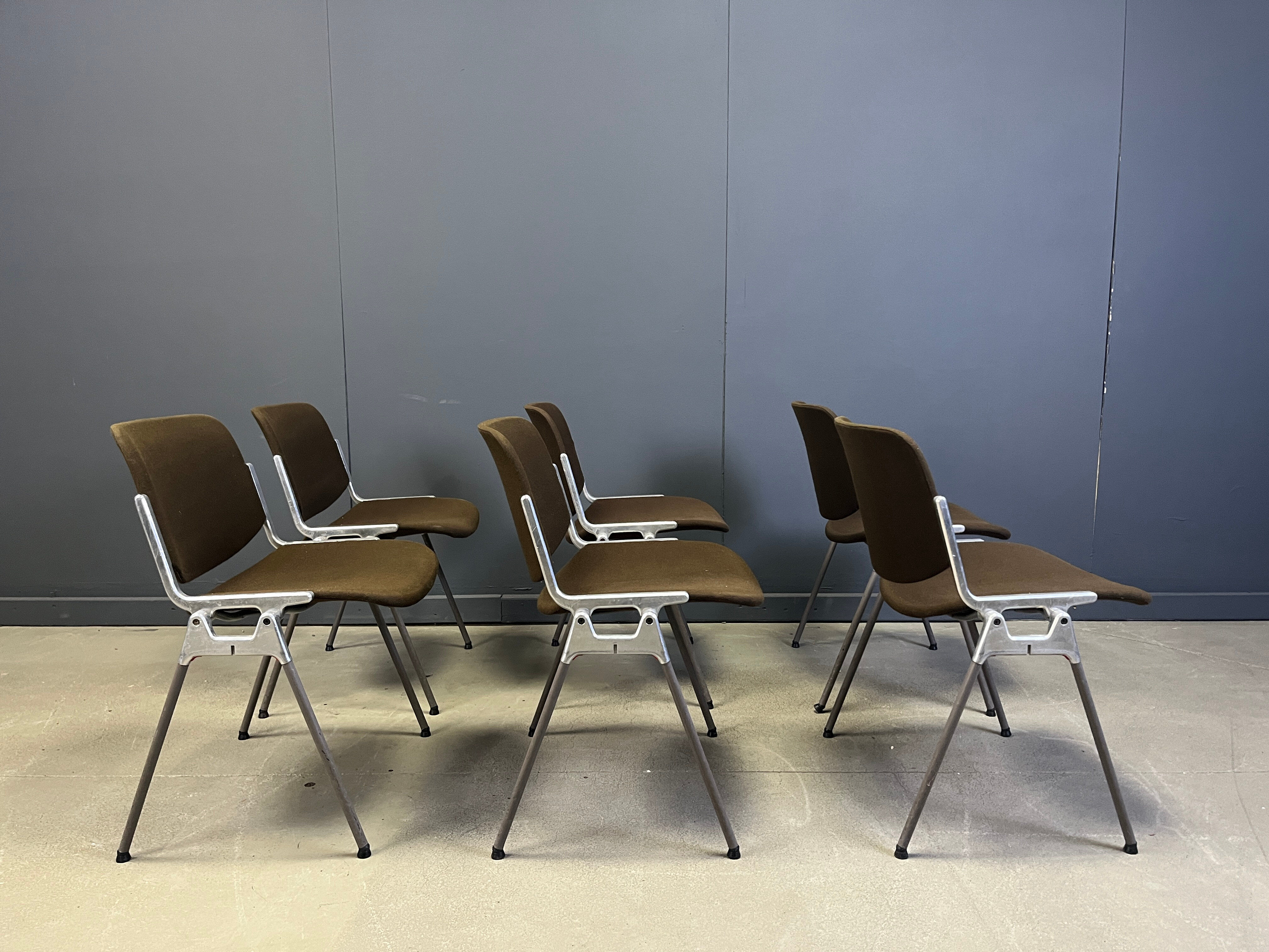 Vintage DSC 106 side chairs by Giancarlo Piretti for Castelli - set of 6