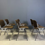 Vintage DSC 106 side chairs by Giancarlo Piretti for Castelli - set of 6