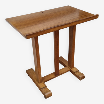 Vintage wooden and veneer drawing table