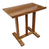 Vintage wooden and veneer drawing table