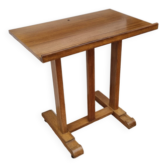 Vintage wooden and veneer drawing table