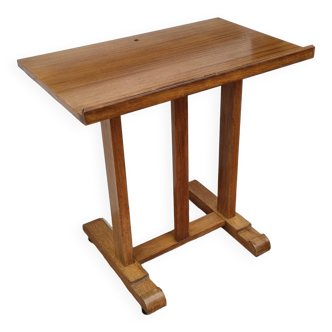 Table à dessin vintage en bois et bois de placage