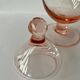 Bocal / Bonbonnière verre rose pale H30cm