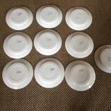 Set of 10 flat plates