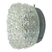 Small wall light ceiling light round minimalist glass 1970 1980 seventies eighties