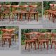 Set 6 chairs bistro Luterma 40s