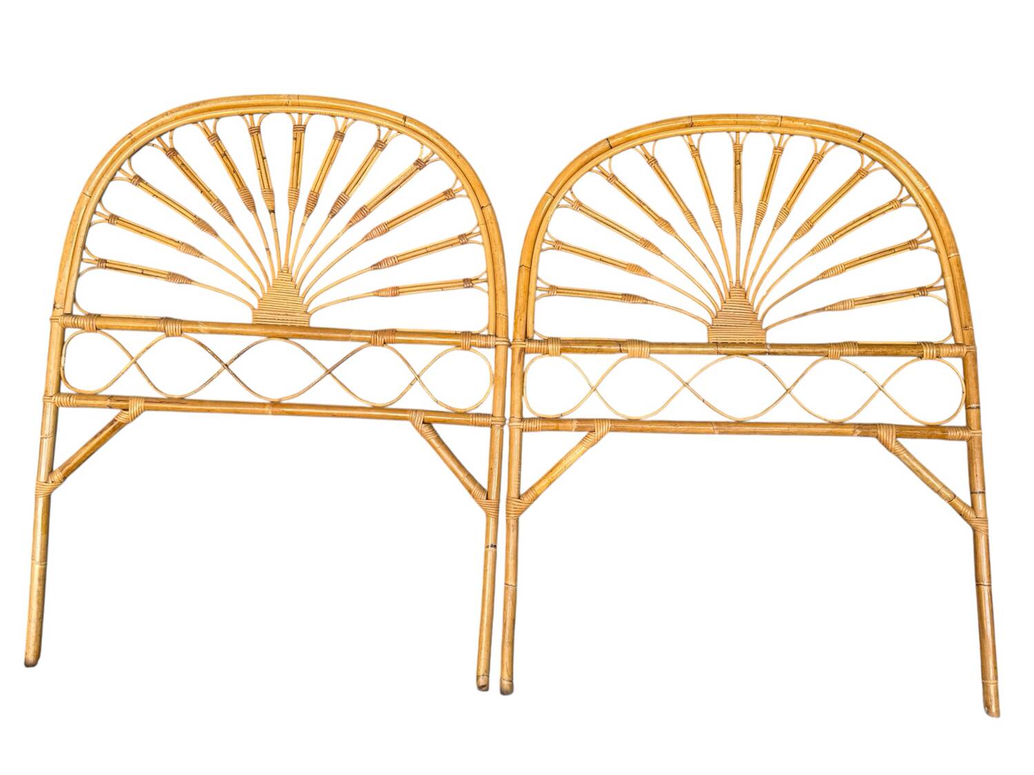 1960s Rattan Headboard from Italy