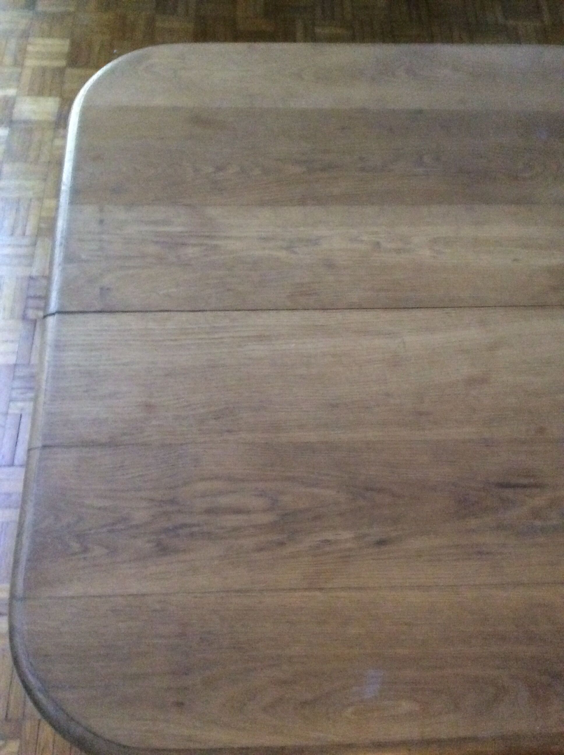 Square oak coffee table