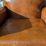 Fauteuil club en cuir