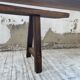 Pair of benches in walnut and solid oak 230 cm
