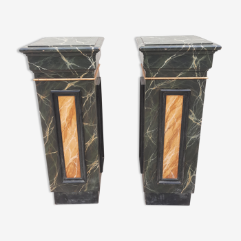 Pair of marble immitation sheaths