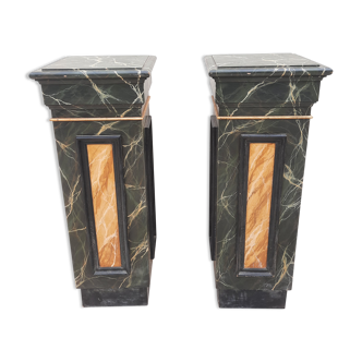 Pair of marble immitation sheaths