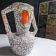 Brutalist vase ''Fat Lava'' Mid century