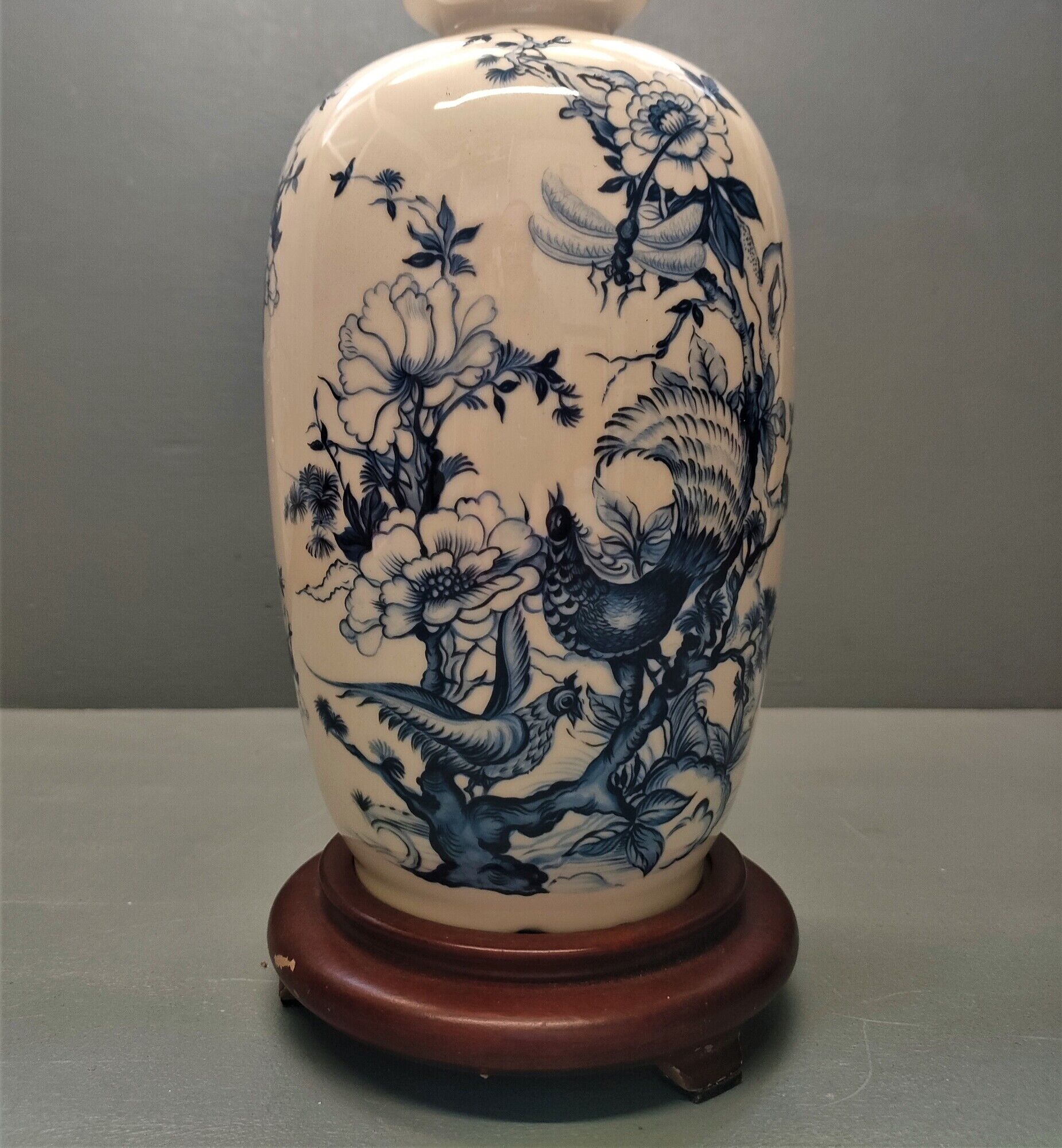 Tetras Lamp Foot - China - XXth - A lustro (ceramic)