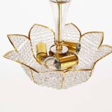 Medium sized crystal glass ‘Tole’ chandelier light by Palwa, Germany 1970’s