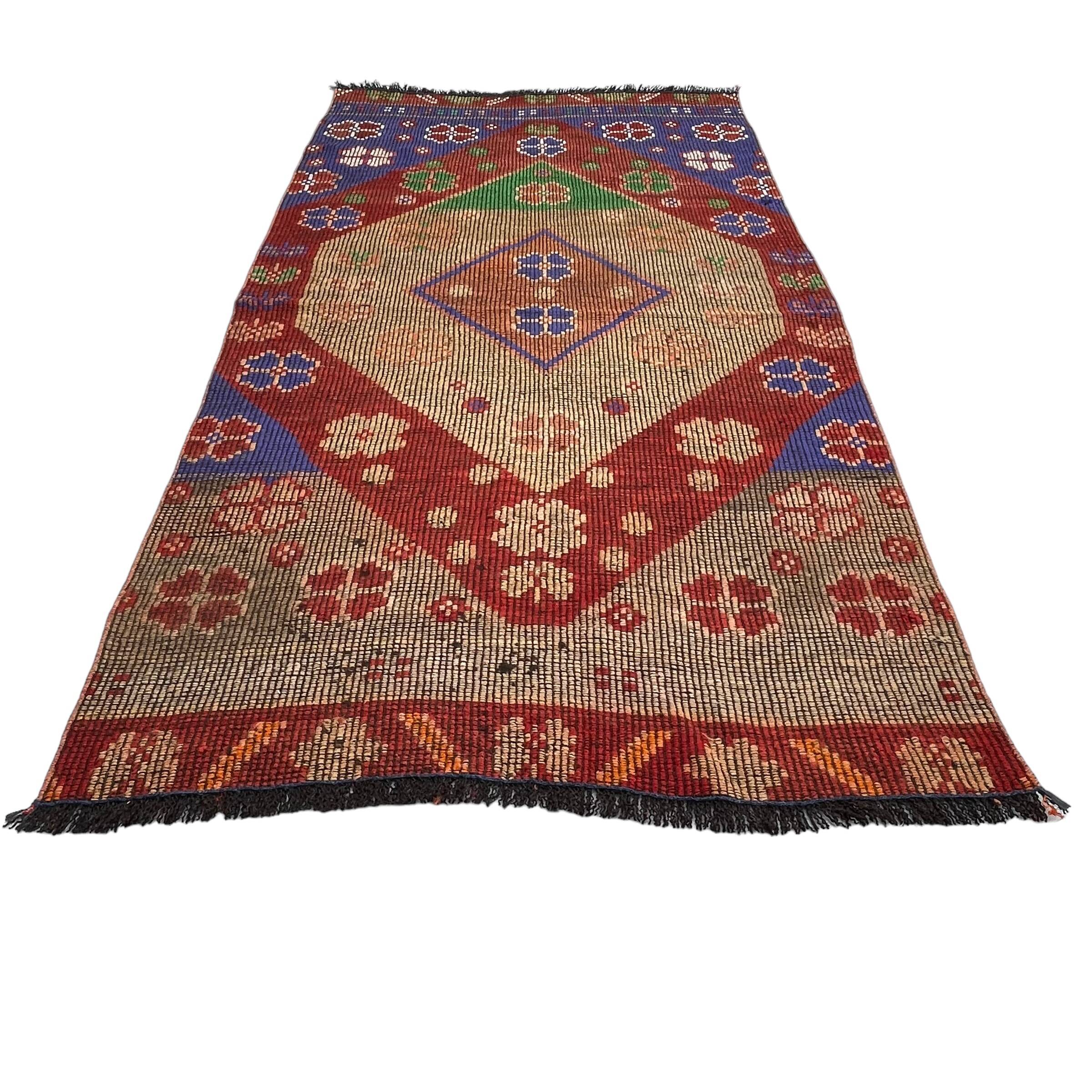 Vintage turkish kilim rug , 220 x 117 cm