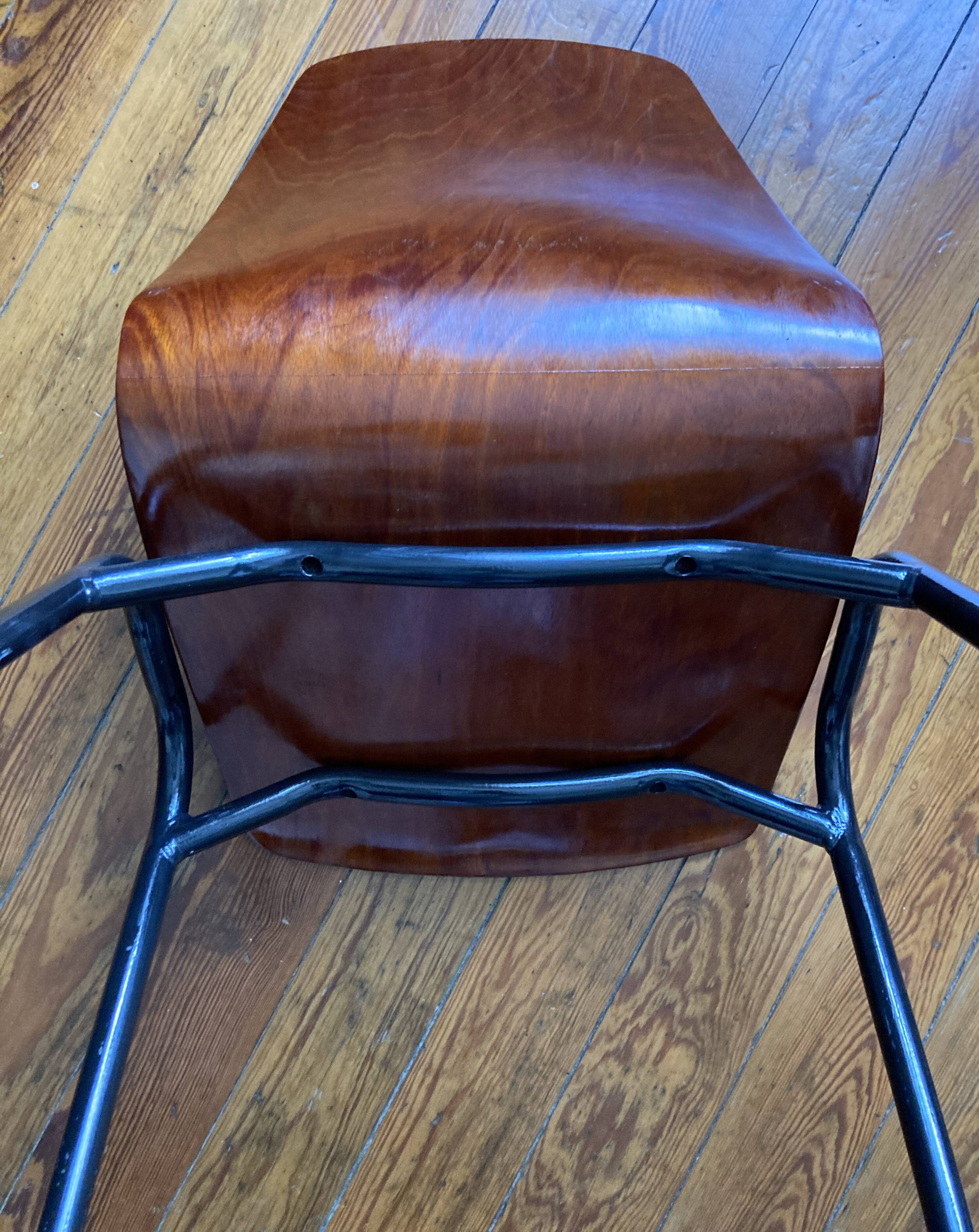 Set of 4 Pagholz Pagwood chairs 1960 – Restoration 2025