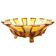 Art Deco fruit bowl, glass, Val Saint Lambert, Belgium, 1950s