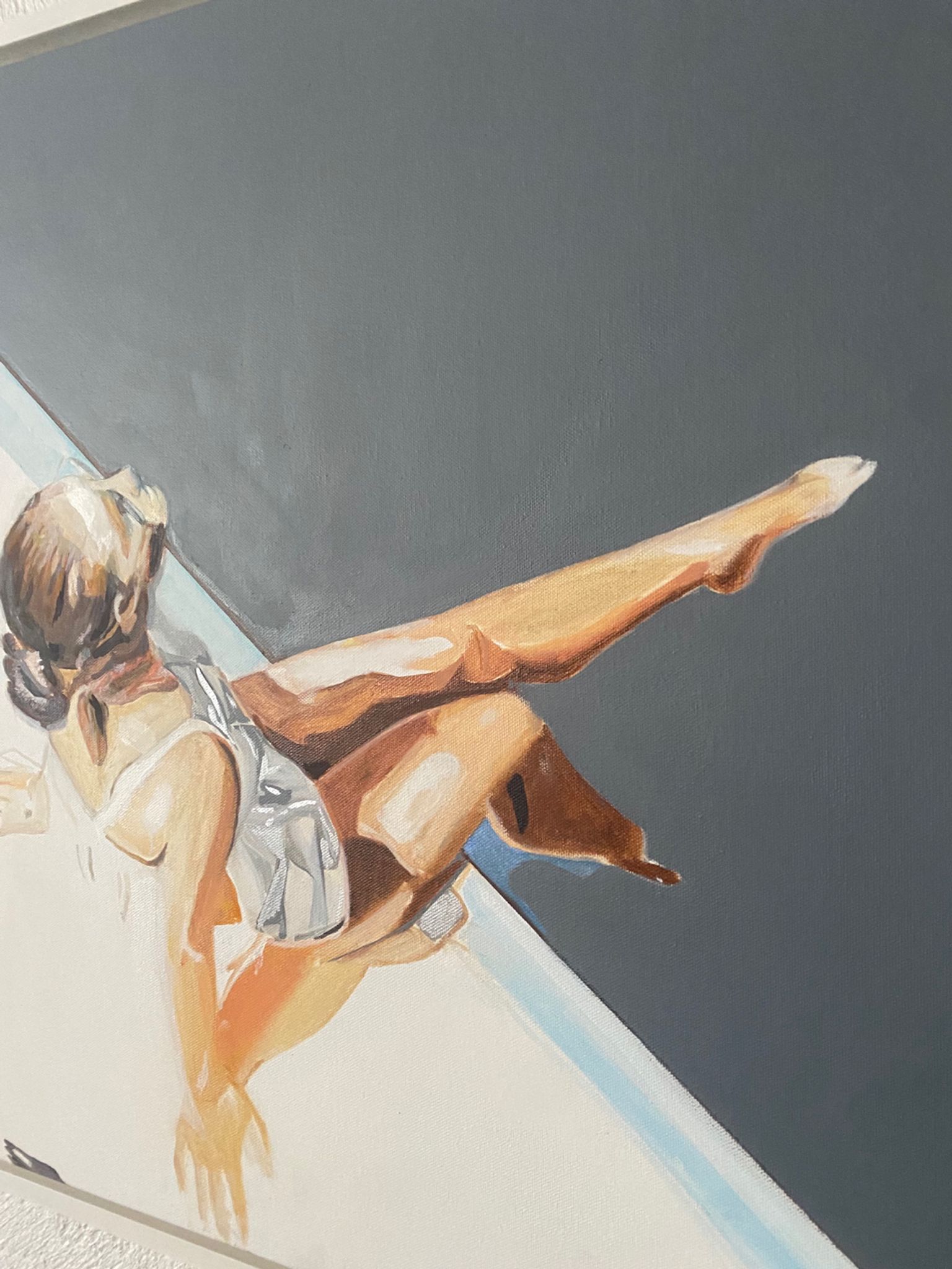 Peinture femme assise