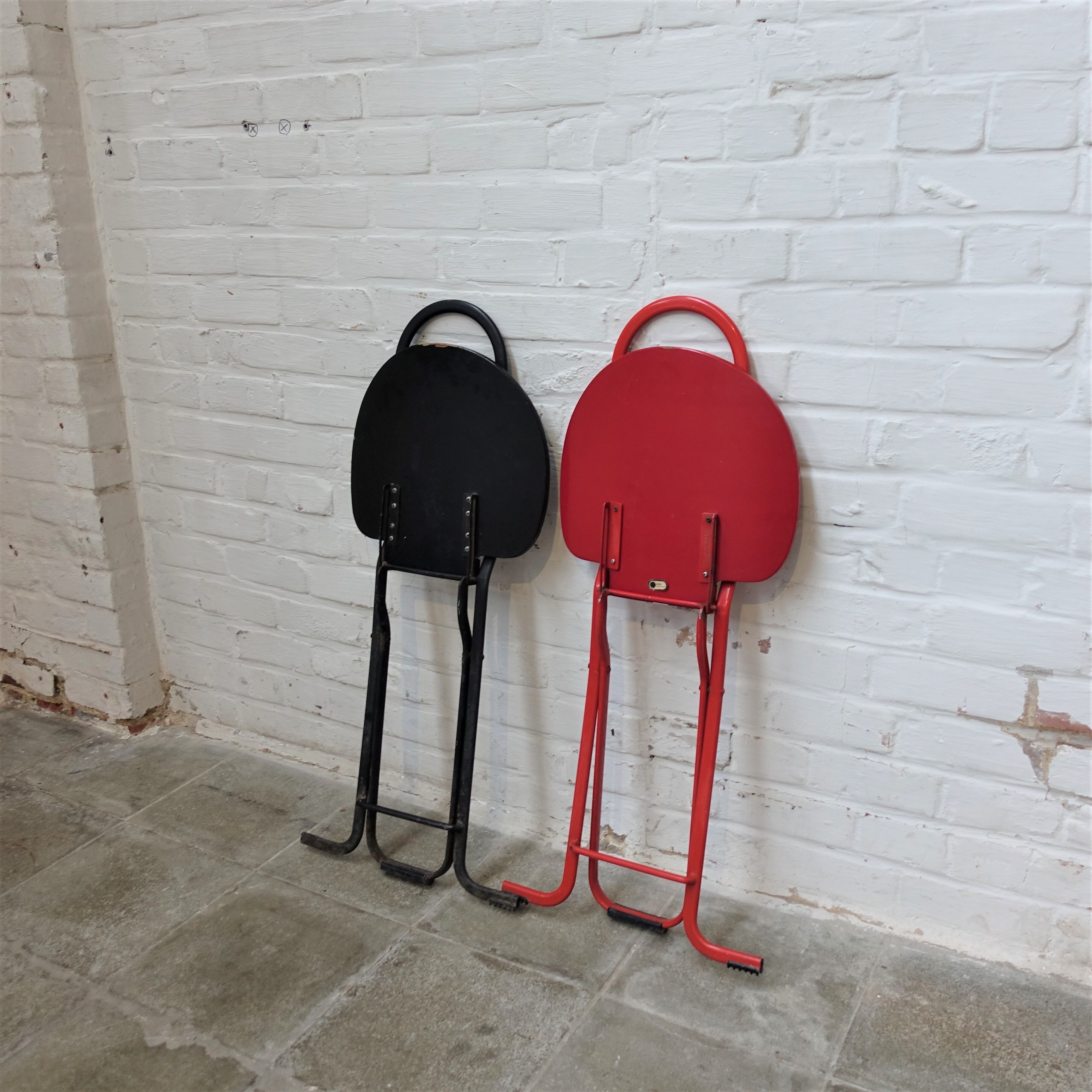 Set of 2 folding chairs by Gastone Rinaldi for Thema