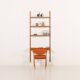 Danish teak shelving unt with a desk in the style of Poul Cadovius, 1960s