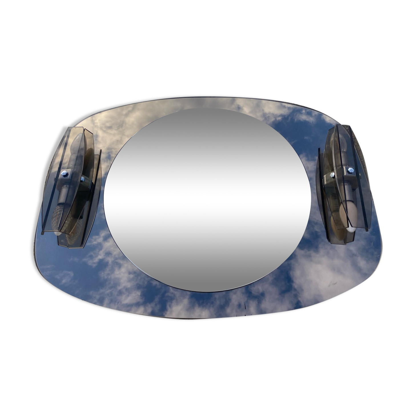 Mirror illuminating bathroom design, 79x60 cm