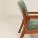 Pair of mint green armchairs from the 1970s.
