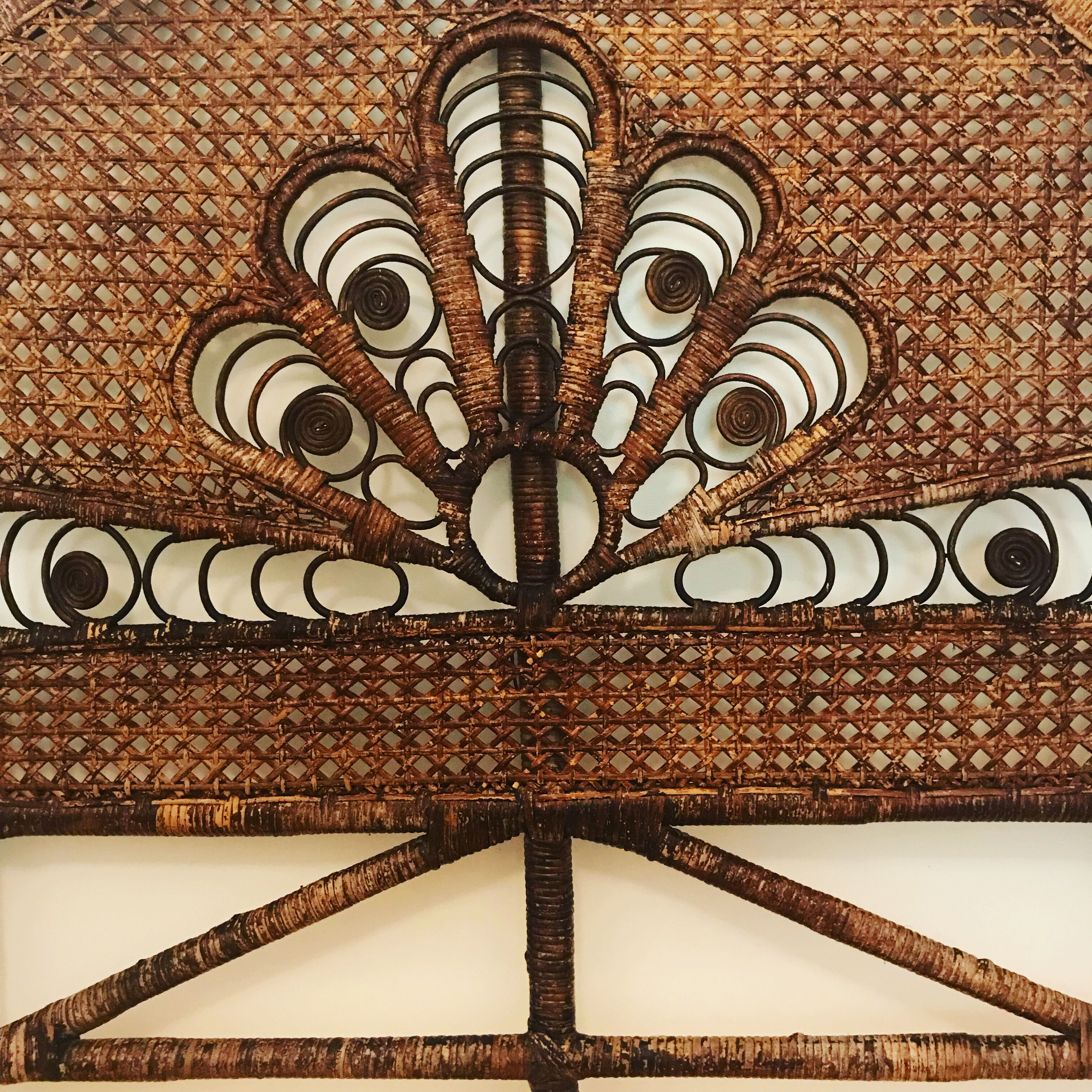 Vintage Peacock headboard