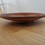 Vintage Embossed Clay Plate: Man Drinking, Retro Wall Decor