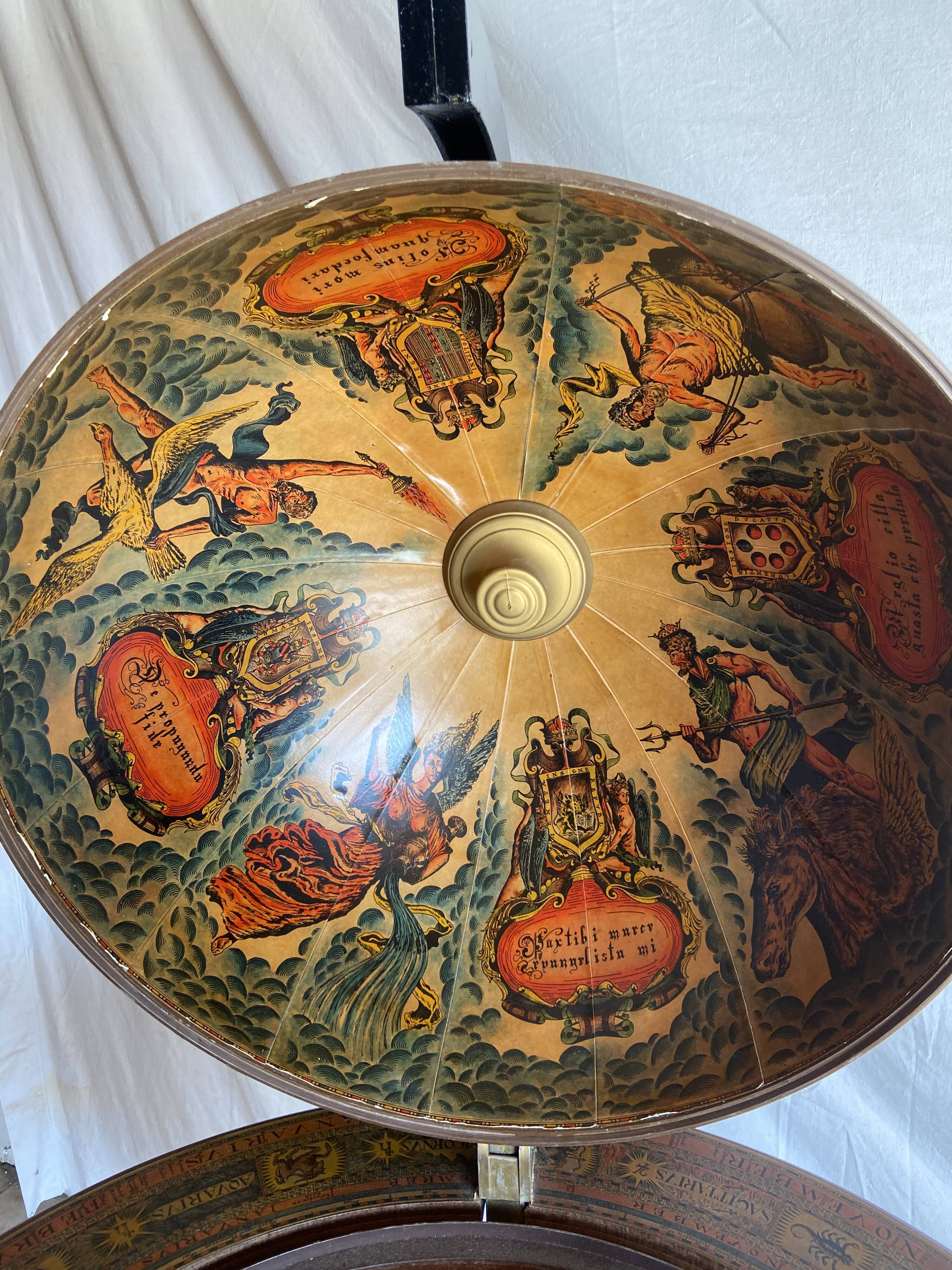 Vintage bar world map Italy 1970