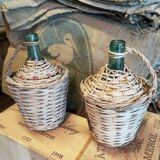 Pair of vintage demijohns