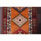 Vintage Turkish Oushak Handmade Wool Cotton Orange Runner 87x409