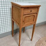 Bedside table with marble top (refurbished)