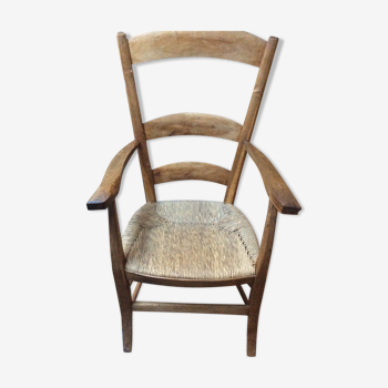 Fauteuil paillé