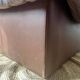 Brown leather armchair from the 1970s.