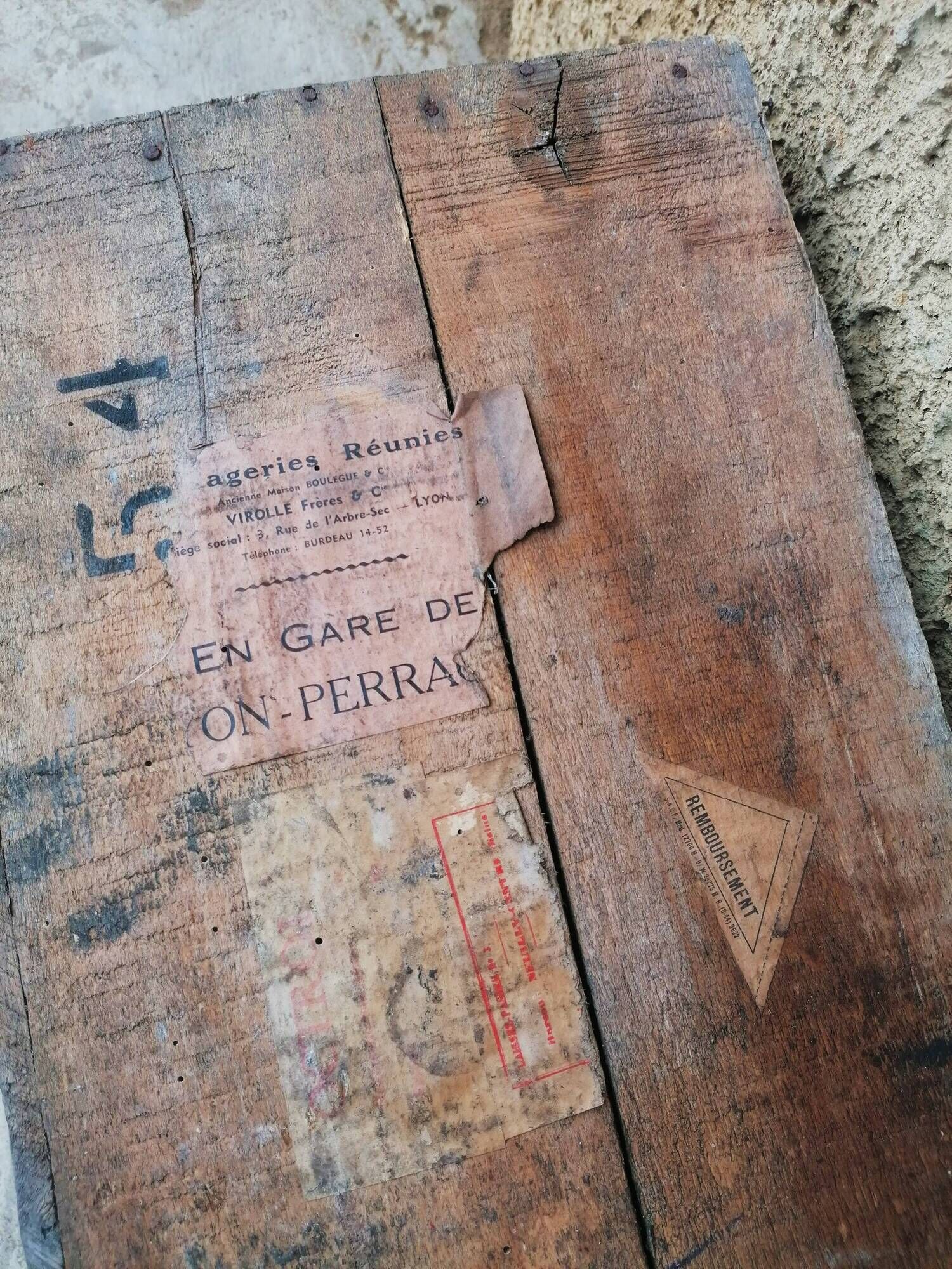 Former wooden transport SNCF case, France