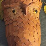 Wicker basket owls