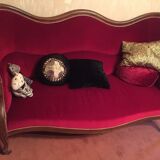 Beautiful baroque red sofa