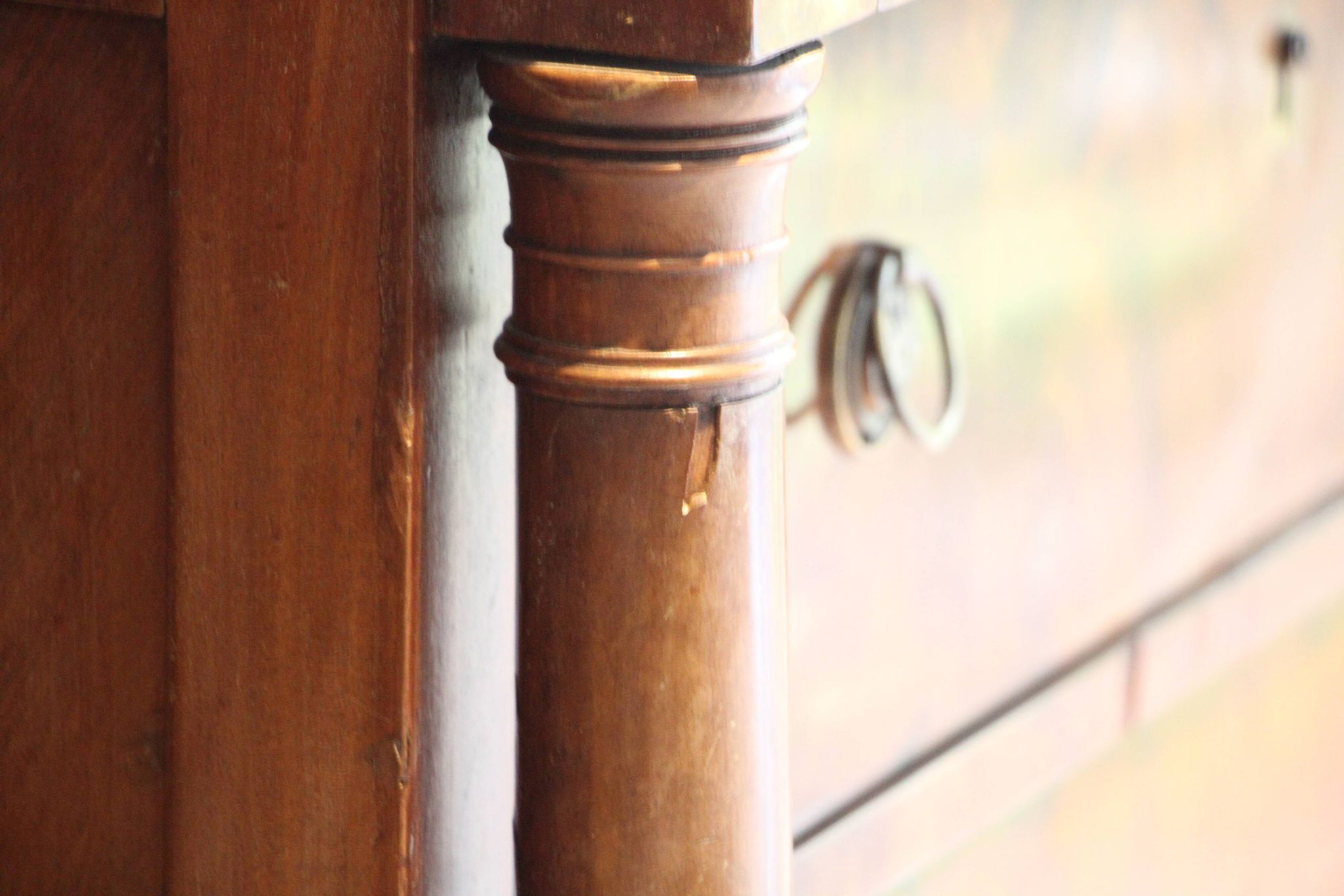Empire period mahogany cabinet secretary