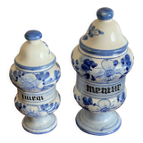 2 pots apothicaire tilleul menthe