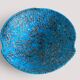 Turquoise ceramic fruit bowl by Charles Cart Vallauris, circa the 1960s.