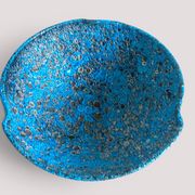 Turquoise ceramic fruit bowl by Charles Cart Vallauris, circa the 1960s.