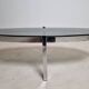 Vintage chrome and smoked glass coffee table