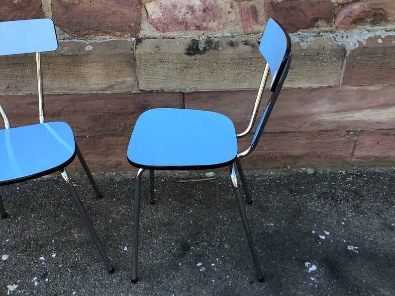 Pair of chairs in vintage formica 1960