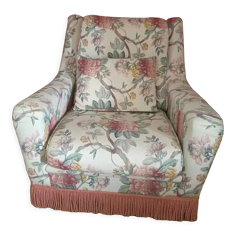 Fauteuil de salon fleuri