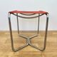 Chrome Bauhaus stool Thonet B8 by Marcel Breuer, 1930 'Eisengarn'