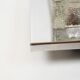 Single 1970s brutalist glass wall sconce by Hillebrand