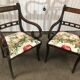 Pair of english bridge chairs