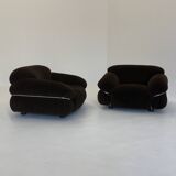 Sesann Lounge Armchairs by Gianfranco Frattini for Cassina